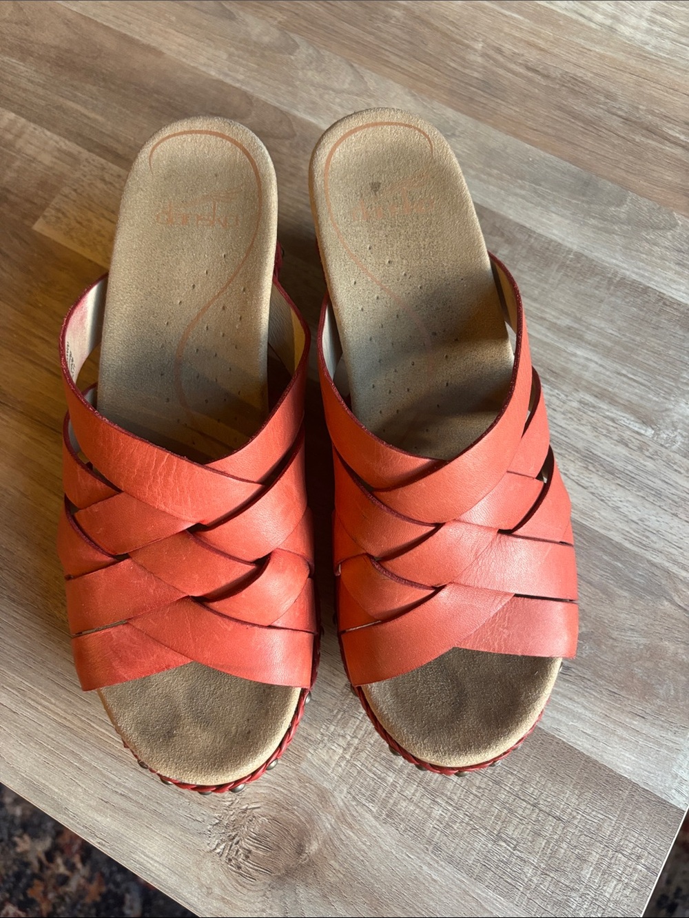 Dansko Tory Wedge Sandal Woven Leather